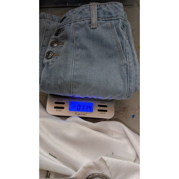 Jessica Simpson Girls Olivia Wide Leg Jeans Sz 7Adjustable waist Light Wash Y2K - Picture 8 of 8